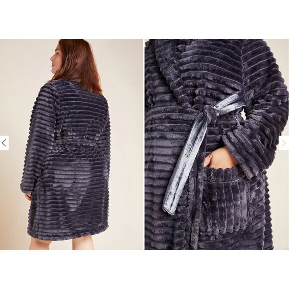 Anthropologie Mariposa Women Robe Size XS Carbon Pockets Cozy ultra soft - Picture 4 of 10